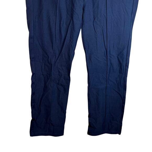 Athleta Headlands Hybrid Pants 467186 Front Seam Pull On Navy Blue Size 12 Tall - Picture 4 of 11